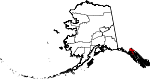 State map highlighting Haines Borough