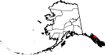 State map highlighting Juneau