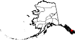 State map highlighting Wrangell
