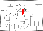 State map highlighting Jefferson County