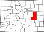 State map highlighting Lincoln County