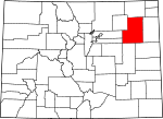 State map highlighting Washington County