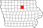 State map highlighting Franklin County