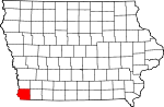 State map highlighting Fremont County