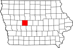 State map highlighting Greene County