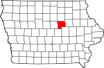 State map highlighting Grundy County