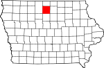 State map highlighting Hancock County