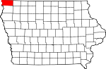 State map highlighting Lyon County