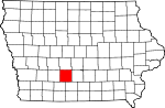 State map highlighting Madison County