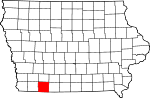 State map highlighting Taylor County