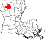 State map highlighting Bienville Parish