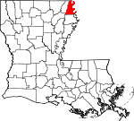 State map highlighting East Carroll Parish