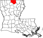 State map highlighting Union Parish