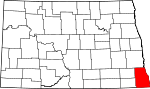 State map highlighting Richland County