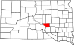 State map highlighting Buffalo County