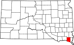 State map highlighting Clay County