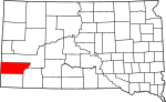 State map highlighting Custer County