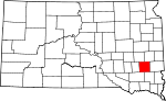 State map highlighting McCook County