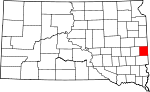 State map highlighting Moody County