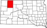 State map highlighting Perkins County