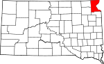 State map highlighting Roberts County