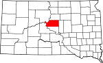 State map highlighting Sully County