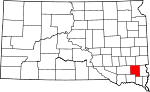 State map highlighting Turner County