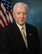 Orrin Hatch, senador republicano de Utah, atual presidente pro tempore do Senado dos Estados Unidos