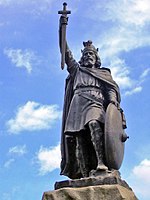 Estatua de Alfredo el Grande en Winchester