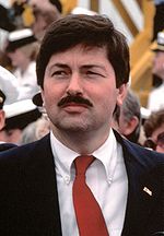 Branstad como Governador, 28 de abril de 1984.
