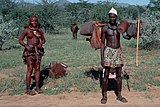 Himba herders of the Kaokoveld desert, Southern Africa