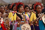 Reed dance festival in Swaziland 2006.