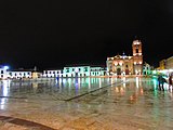 Tunja historical centre by night
