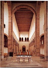 Interior view of Alpirsbach monastery, endowed 1095