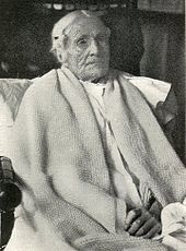 Ann Pouder (1807-1917) on her 110th birthday. She is one of the few people who have reached the maximum attainable age.