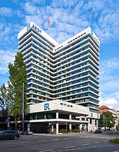 Main broadcasting house of the Bavarian Broadcasting Corporation in Munich