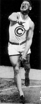 Brundage at the all-around championships 1916 in Newark (New Jersey)