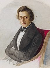 Frederic Chopin, kuuluisa puolalainen säveltäjä ja pianisti.  