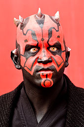 Fan dressed as Darth Maul