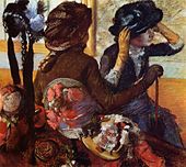 At the Modiste (1882), pastel, 75.5 × 85.5 cm