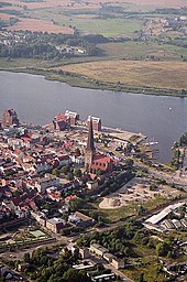 Petrikirche, old market on the Unterwarnow, nucleus of the city