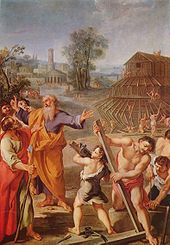 Geminin inşası. Bilinmeyen bir Fransız ressam tarafından, 1675 civarında resmedilmiştir.