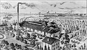 Chemical factory of Fr. Witte in Bramow near Rostock (ca. 1890)