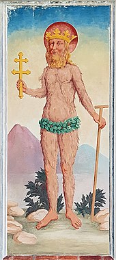 St. Onophrios, fresco in Blutenburg Castle