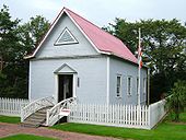 希洛日本移民大会堂。建于1889年,现位于日本明治村博物馆内。