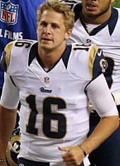 Rozehrávač Los Angeles Rams Jared Goff