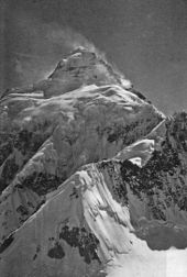 K2 od východu, pořízeno v roce 1909