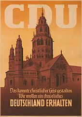 Election poster for the federal election 1949
