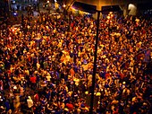Inimesed tähistavad Jayhawksi võitu 2008. aastal.