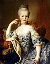 Portrait of the Archduchess Maria Antonia in the children's room, painted by the Master of the Archduchesses
